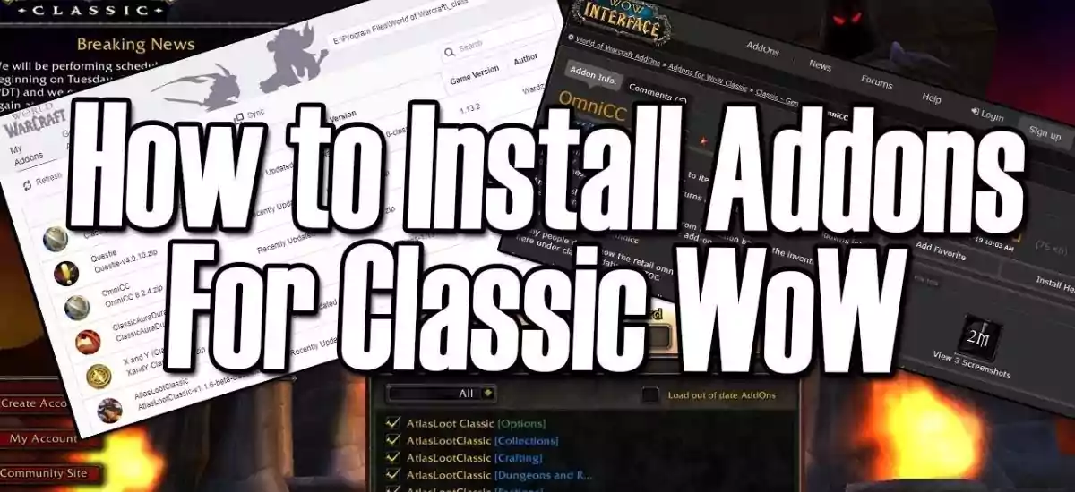 how to add addons to classic wow